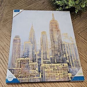 Canvas wall art 16x20 NWT cityscape
